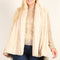 Plus Size Faux Fur Vest Jacket With Open Front, Hi-lo Hem, And Pockets